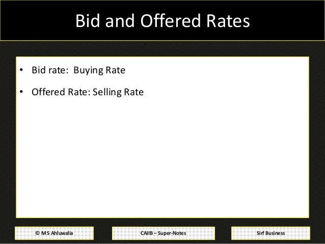 Investment bank exchange rate