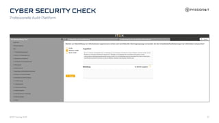 Professionelle Audit-Plattform
BFMT Fachtag 2023 37
 