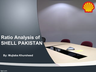 Ratio Analysis of
SHELL PAKISTAN
By: Mujtaba Khursheed
 