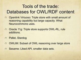 Owl Database Formalization and implementation of BFO 2 with a focus on the OWL ...