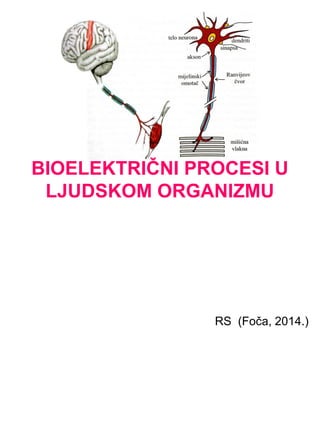 BIOELEKTRIČNI PROCESI U
LJUDSKOM ORGANIZMU
RS (Foča, 2014.)
 