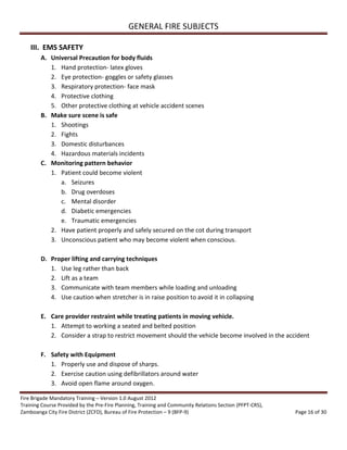 competency training fire brigade trainee guide module 1-5 | PDF