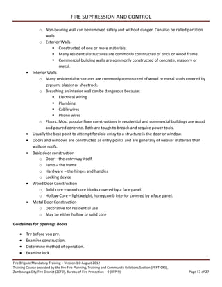 competency training fire brigade trainee guide module 1-5 | PDF