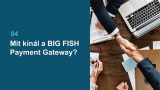 Mit kínál a BIG FISH
Payment Gateway?
04
 