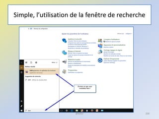 Simple, l’utilisation de la fenêtre de recherche
@telier 200
 