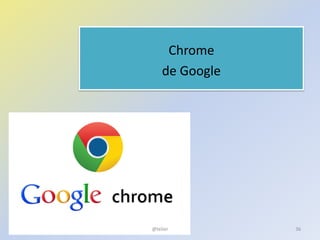 Chrome
de Google
@telier 36
 