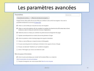 Les paramètres avancées
@telier 40
 