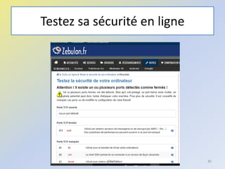 Testez sa sécurité en ligne
@telier 85
 