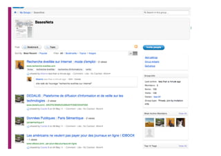 Mettre en place une veille grâce aux outils du Web 2.0

                                       DIIGO




14                       © BFR Consultants - 2011
 