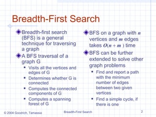 Difference between Depth First Search and Breadth First Search