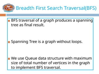 Breadth First Search or BFS for a Graph traversal | PPTX