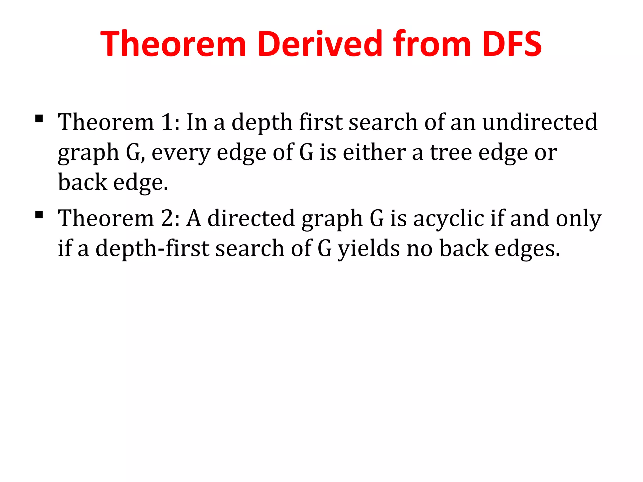 Breadth first search and depth first search | PPT