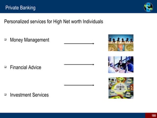 Private Banking Personalized services for High Net worth Individuals Money Management  Financial Advice  Investment Services  