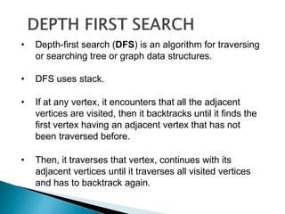 Breath first Search and Depth first search | PPTX