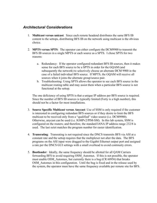 BFS Distribution Via DCM