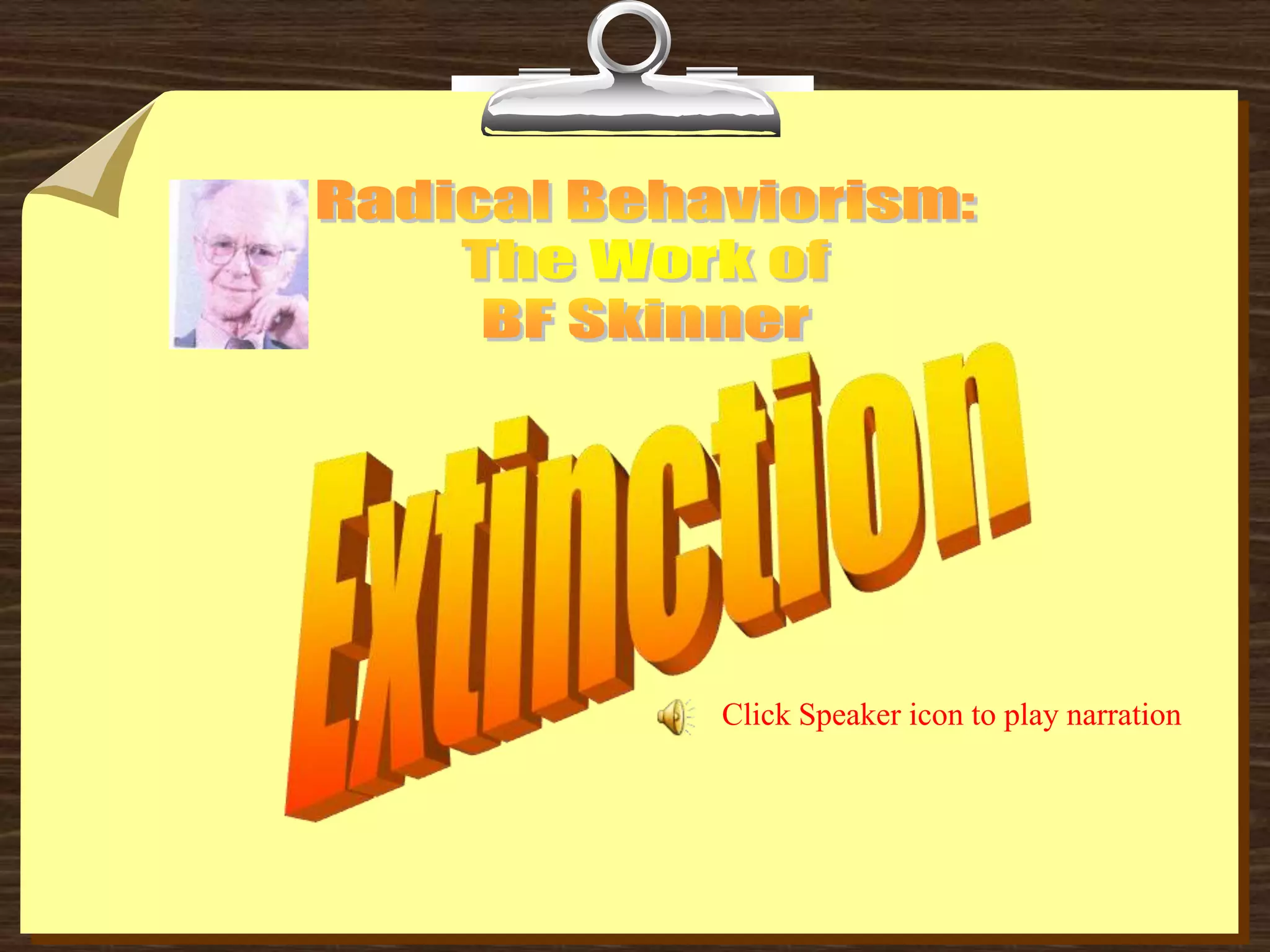 Click Speaker icon to play narration
 