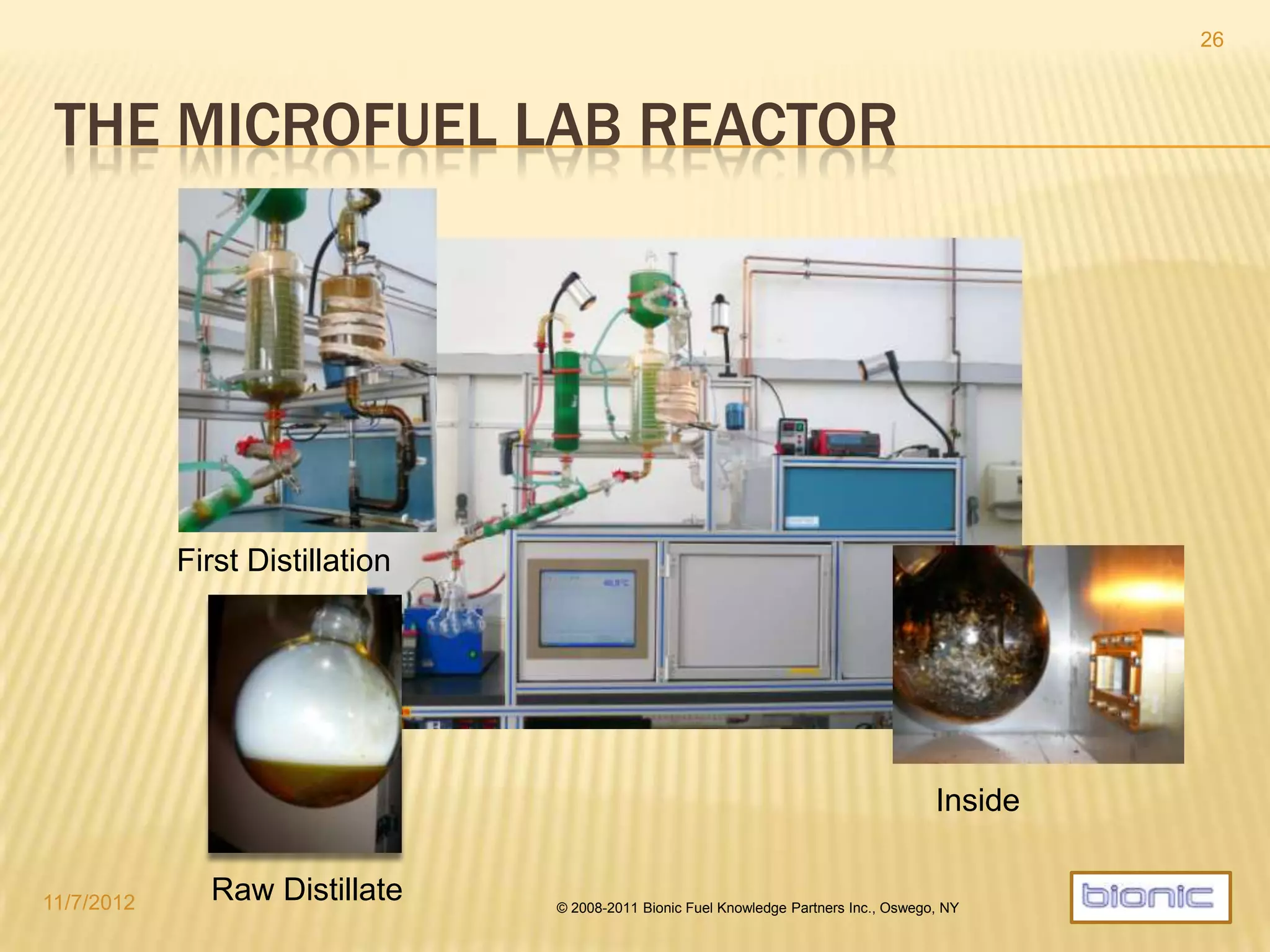 A 4xMF480 CLUSTER
4/19/2014 © 2008-2013 Bionic Fuel Knowledge Partners Inc., Oswego, NY
26
 