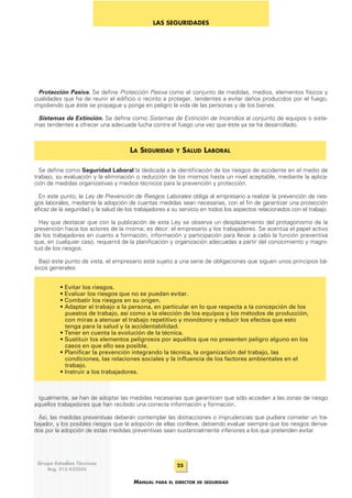 Manual del director de seguridad | PDF