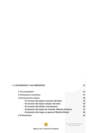 Manual del director de seguridad | PDF