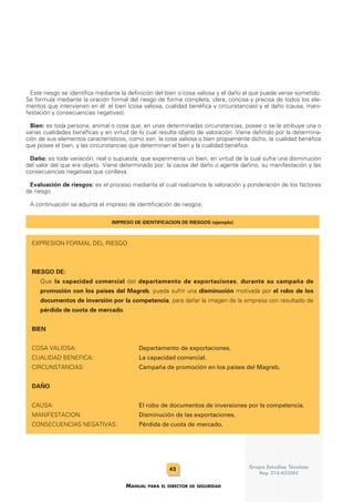 Manual del director de seguridad | PDF