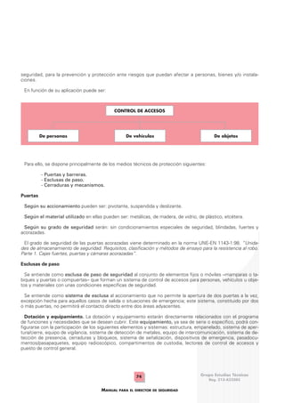 Manual del director de seguridad | PDF