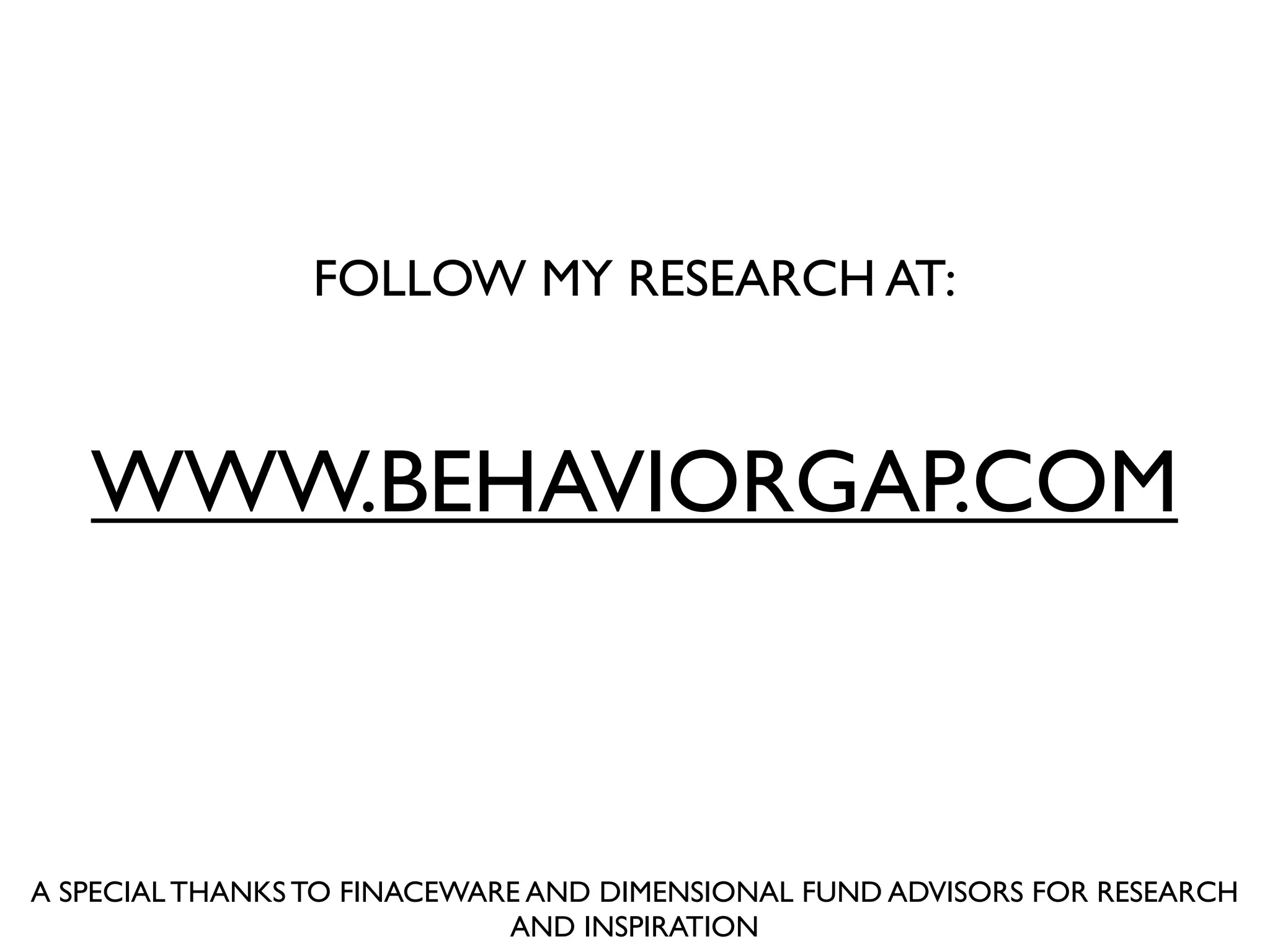 BehaviorGap: The Wealth Management Paradox