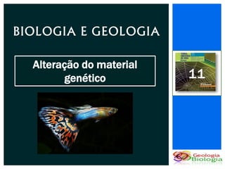 BIOLOGIA E GEOLOGIA

  Alteração do material
         genético         11
 