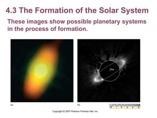 4.3 The Formation of the Solar System These images show possible planetary systems in the process of formation. 