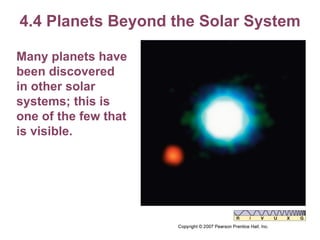 4.4 Planets Beyond the Solar System Many planets have been discovered in other solar systems; this is one of the few that is visible. 