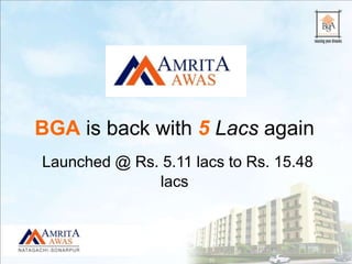 BGA is back with 5 Lacs again
Launched @ Rs. 5.11 lacs to Rs. 15.48
lacs
 