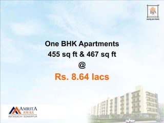 One BHK Apartments
455 sq ft & 467 sq ft
@
Rs. 8.64 lacs
 