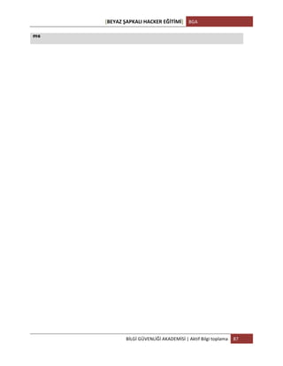 [BEYAZ	
  ŞAPKALI	
  HACKER	
  EĞİTİMİ]	
   BGA	
  
	
  
BİLGİ	
  GÜVENLİĞİ	
  AKADEMİSİ	
  |	
  Aktif	
  Bilgi	
  toplama	
   87	
  
	
  
ms
 
