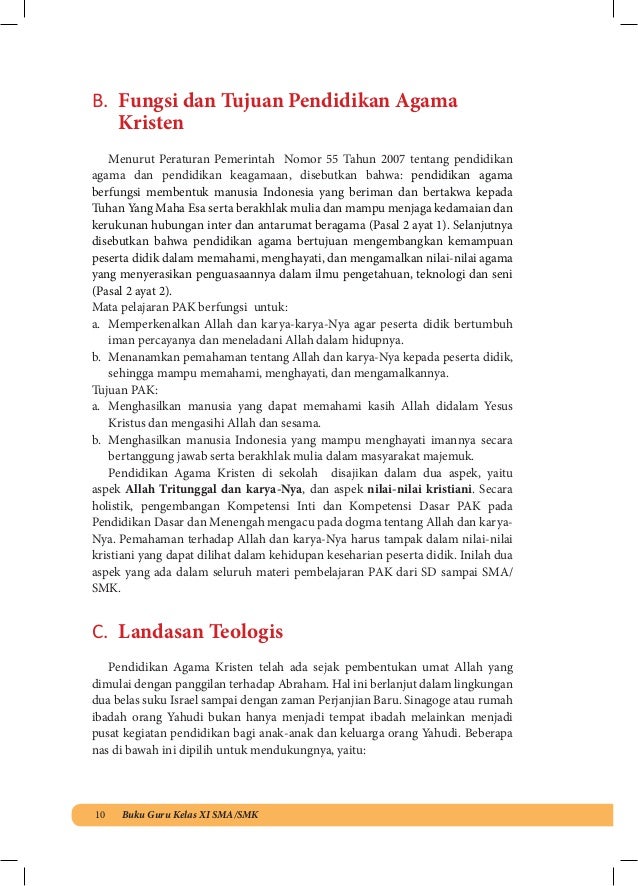 Bg Agama Kristen Sma Kelas Xi Kurikulum 2013 Blogerkupang Com