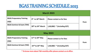 BGAS Painting Inspector Course Schedule 2023 pptx BGAS Painting Inspector Course Schedule 2023 pptx