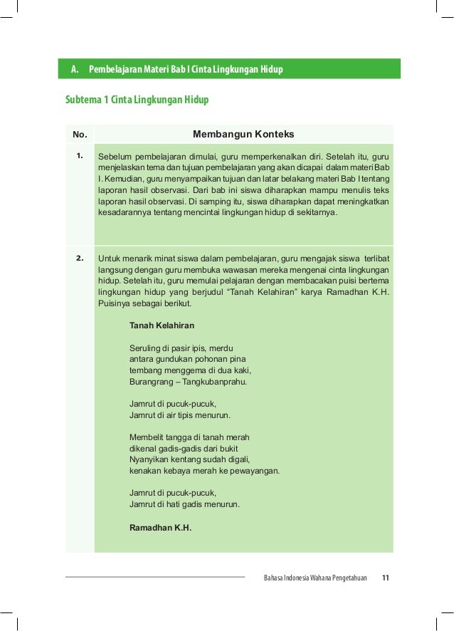 KURIKULUM 2013  BUKU GURU 7 BAHASA INDONESIA