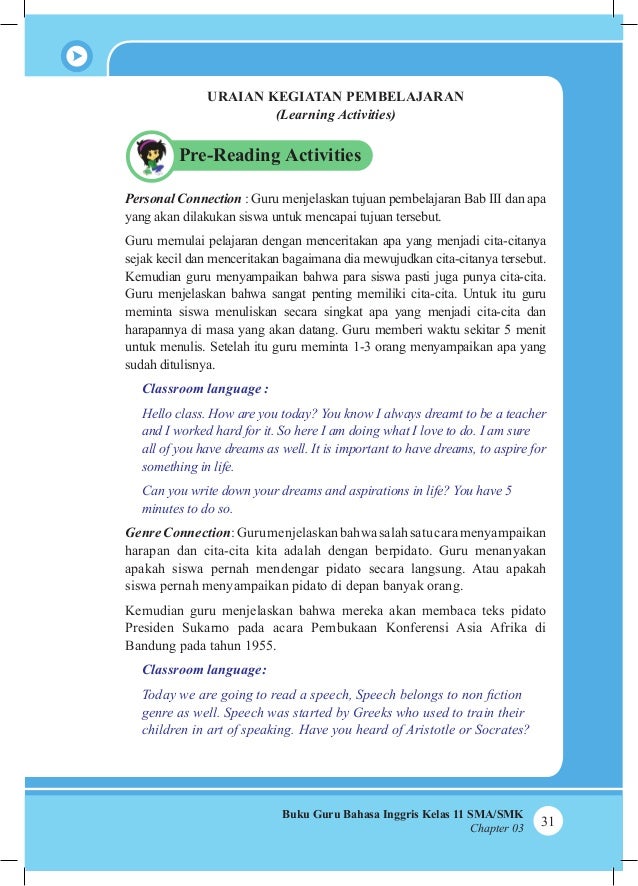 Buku Bahasa Inggris Kelas Xi Kurikulum 2013 Kemendikbud Buku Guru