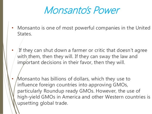 Monsanto case study image