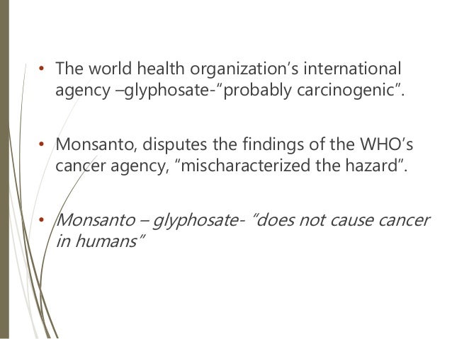 Monsanto case summary picture