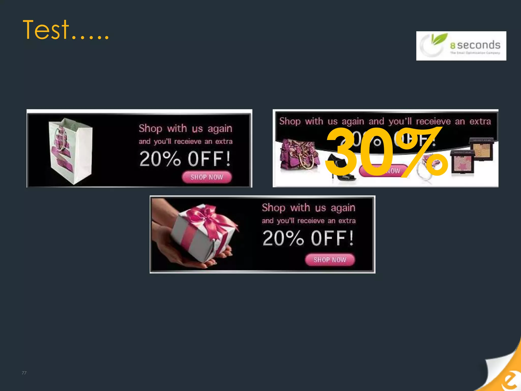 Test…..




          30%


77
 