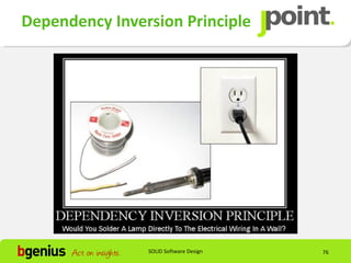 Dependency Inversion Principle




                SOLID Software Design   76
 