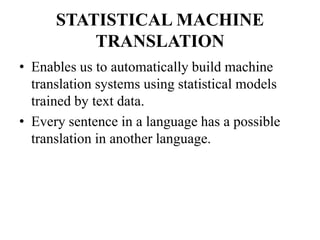 Assamese to English Statistical Machine Translation | PPT