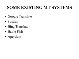 Assamese to English Statistical Machine Translation | PPT