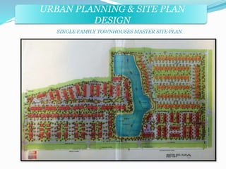 URBAN PLANNING & SITE PLAN 
DESIGN 
SINGLE FAMILY TOWNHOUSES MASTER SITE PLAN 
 