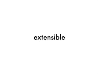 extensible
 