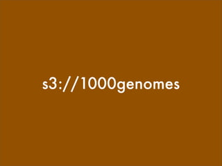 s3://1000genomes
 