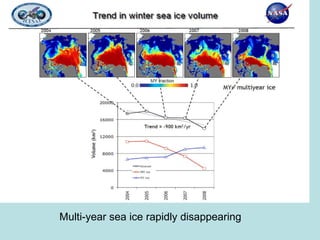 Multi-year sea ice rapidly disappearing 
