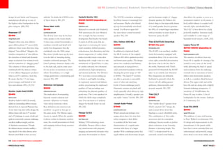108 Guide to High-Performance Loudspeakers www.theabsolutesound.com
previous page NEXT page
go to: Contents | Features | Bookshelf, Stand-Mount and Desktop | Floorstanding | Editors' Choice Awards
design, fit and finish, and European
manufacture all add up to one of
the highest value loudspeakers in the
price category. (RD, 232)
Magnepan 3.7
$5495
magnepan.com
Maggie’s three-way, true-ribbon/
quasi-ribbon planar 3.7 successfully
addresses three issues that have long
plagued “true-ribbon” Maggies: the
seamless integration of that ribbon;
the retention of detail and dynamic
range at relatively low volume levels;
and the reduction of “Maggie grain.”
The solution of these problems
combined with the famous virtues
of true-ribbon Magnepans produces
what is, in JV’s opinion, a best buy.
Be aware that the 3.7s are large,
power-hungry, and limited in low
bass and ultimate SPLs. JV, 214
Monitor Audio Gold GX300
$5495
kevro.com 
Monitor Audio’s Gold GX recently
added an outstanding ribbon tweeter
derived from its top-end Platinum line.
A true three-way, bass-reflex design, the
ribbon mates with two 6.5 woofers
and a 4 midrange to create a bold and
upfront sound with a precise midrange,
excellent midbass weight, and lots
of rhythmic momentum. Though
the ribbon tweeter remains audibly a
step ahead of the other drivers, most
listeners aren’t likely to have an issue
with this. No doubt, the GX300 is a lot
of fun to listen to. WG, 219
Sonus faber Liuto
$5498
sumikoaudio.net
The all-new Liuto may be the best-
value speaker in the Sonus family.
A three-way, vented floorstander, it
combines warmth and detail with
earthy low-frequencies that dip
confidently into the 30Hz range.
But where it really turns up the heat
is in the lack of smearing during
complex orchestral passages. The
Liuto’s primary character shades a bit
to the dark side, and in some cases
it’s not as fast on transients as some
others. Nonetheless, it is a high-
voltage performer—entertaining and
musical. NG, 199
Reference 3A Episode
$5500
reference3a.com
The multi-driver floorstanding
Episode sounds coherent and
musical—felicitous on female
voice and in harmonic colors.
Bass definition and extension are
excellent—as good as they get at
this price point. The Murata super-
tweeter is superb. When the speaker
is driven within its dynamic comfort
zone, the overall presentation is lively
and engaging without being assertive.
DO, 200
Harbeth Monitor 30.1
$5695–$6395 (depending on
finish)
fidelisav.com
Released to coincide with Harbeth’s
30th anniversary, the new Monitor
30.1 is simply the best monitor
loudspeaker Paul Seydor has heard.
It excels in all the areas that are
important to conveying the music:
tonal neutrality, timbral accuracy,
cohesiveness, low distortion, and that
elusive impression of vitality which
makes recorded music come alive.
Speaking with a single voice in a way
reminiscent of Quad ESLs, it is also
of similar seriously low coloration
and distortion, high transparency,
and musical authority. The Monitor
30.1 is at once a never-ending joy
to listen to and highly revealing,
its supremely natural tonal balance
neither accentuating the unpleasant
qualities of bad recordings nor
enhancing the pleasant qualities of
good ones. This is one speaker for
which the cliché rings completely
true: You can listen to it without
fatigue for literally hours on end.
(PS, 232)
Pioneer S2-EX
$6000
tad-labs.com
Making TAD technology more
affordable, Pioneer offers a three-
way stand-mount with pinpoint
imaging and powerful dynamics that
put many floorstanders to shame.
The S2-EX’s coincident midrange/
beryllium tweeter is stunningly fast
and accurate. Maybe a bit clinical
up top, but remarkably uncolored
overall. You’ll never again feel
the same about a stand-mounted
speaker. NG, 169
DALI Helicon 400 Mk.II
$6995
soundorg.com
In addition to improved finish,
the Mk.II version of the original
Helicon 400 offers updated woofers
and better parts-quality. The design
strives for a realistic tonal balance
and succeeds in laying down a
solid orchestral foundation without
cheating the power range of 100
to 400Hz. The dual 6.5 woofers
are able to generate a reasonable
sense of slam and satisfying
levels of lower-midrange punch.
Harmonic textures are plush and
vivid, especially when driven by tube
amplification. Overall, a speaker you
can safely “marry” for life. DO, 205
Joseph Audio Pulsar
$7000
josephaudio.com
What’s special and perhaps even
unique about these two-way, bass-
reflex compacts is their ability
to combine all the best sonic
characteristics of a superb mini-
monitor with those of a larger
speaker. With a midrange purity that
equals ribbon and electrostatic designs
and the dynamic weight of a bigger
dynamic speaker, the Pulsar is the
closest thing to that impossible dream
of a small speaker that can generate
the SPLs of a much larger transducer
without sacrifices in inner detail or
harmonic purity. SS, 203
Thiel SCS4T/USS SmartSub
$7180 (the pair)
thielaudio.com 
The SCS4T is an excellent, smaller-
room floorstander, equipped with
coincident driver. On its own it has
a fast, tight, controlled presentation
that leans a bit to the dry side in
the treble. Partnered with Thiel’s
powered USS SmartSub the SCS4T
takes on an entirely new character.
Bass frequencies are delicately
feathered in precisely where the
towers roll off, adding greater
ambience, dimensionality, and
acoustic warmth. NG, 225
Thiel CS2.7
$7995
thielaudio.com
This “trickle-down” speaker from
Thiel’s vaunted CS3.7 brings the
same coaxial driver from that
flagship to a more affordable price.
The combination of first-order
crossovers and the coincident
midrange/tweeter results in perfect
phase coherence at any listening
distance or listening height. The
CD2.7 is characterized by an
extremely neutral tonal balance
that allows the speaker to serve as a
transparent window on the music. A
lively treble balance is coupled with
smooth, tight, and detailed bass.
The CS2.7 is best driven by a fairly
powerful amplifier. American made
and available in a wide range of
beautiful wood veneers. (AHC, 232)
Legacy Focus SE
$8750–$9250 (depending on
finish)
legacyspeakers.com
The massive, six-driver, four-way
Focus SE is capable of creating a big
sound in every sense of the word,
while delivering the kind of speed
and resolution from the midrange
onwards that is customary in better
ribbon and electrostatic speakers,
as well as a seamless blend between
drivers. The upper mids and treble
have life and air, along with a slightly
forward midrange perspective. A
sensitivity of 94.5dB makes the
Focus SE easy to drive. A lot of
loudspeaker for the money. Anthony
H. Cordesman, 215
Quad ESL-2805
$9500
quad-hifi.co.uk
The addition of mass and bracing
to Peter Walker’s revolutionary ESL-
63 design and improvements in the
manufacture of the panels yields
bass that is more extended (but not
subterranean) and powerful, image
focus that is even more stable, and
 
