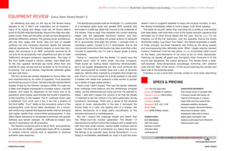 42 Guide to High-Performance Loudspeakers www.theabsolutesound.com
previous page NEXT page
EQUIPMENT review - Sonus faber Venere Model 1.5
As refreshing and easy on the eye as the Venere lineup
appears to be, it didn’t just materialize out of nowhere—
many of its styling and design cues key off Sonus faber’s
lavish $120,000 Aida floorstander. Beyond the Aida-like side-
panel curves, there are the softly curved corners designed to
eliminate diffraction artifacts, the general driver architecture,
and the new, larger soft dome. Also the lack of parallel
surfaces not only increases structural rigidity but reduces
internal resonances. The Venere’s beauty is more than skin-
deep—the enclosure is an MDF composite sourced by Sf
not only for its acoustically inert properties but also to meet
California’s stringent emissions requirements. The base of
the front baffle houses a narrow, slotted, foam-filled port.
To the rear, speaker terminals are nicely offset from one
another for easy access and are doubled up for bi-wiring or
bi-amping. The quick-release magnetically-attached grilles
are also well done.
The twin drivers are entirely designed by Sonus faber Lab
and manufactured by its cadre of suppliers. Final assembly
and finishing occurs in China. Central is the silk-domed 29mm
tweeter (made by the German company DKM). It’s inset into
a deep oval-shaped waveguide to increase output, maintain
linearity, and make its dispersion at the lower end of its
passband more closely approximate the woofer’s dispersion
at the transition to the tweeter. The 6 mid/bass driver uses
a trademark Curv cone, and it too is set into a shallow of
the front baffle. “Curv” refers to the innovative variant of the
polypropylene cone Sonus faber developed. It’s a woven,
self-reinforcing material that features better internal damping
and higher rigidity than mineral-filled polypropylene. It also
offers higher resistance to temperature extremes with greater
stiffness and tensile strength. Its stiffness-to-weight ratio
results in exemplary roll-off properties.
The Venere’s crossover point is set at 2kHz, and sensitivity
is a relatively low 85dB, a predictable trade-off for a speaker
of modest internal volume that is expected to produce
authentic bass response.
The stands are purpose-built for the Model 1.5, constructed
of a tempered glass base and parallel MDF uprights that
terminate in a steel top-plate that mounts to the underside of
the Venere. They’re rigid; they establish the correct listening
height with the adjustable aluminum footers; and they
couple to the floor providing the proper amount of rearward
tilt to acoustically time-align the drivers. I consider them a
mandatory option. Caveat to D.I.Y. enthusiasts­: Due to the
convoluted instructions the stands may take more than a few
minutes to assemble, but I’m told a clearer guide is being
considered.
Going in, I assumed that the Model 1.5 would have the
default sonic traits of many small, two-way compacts:
There would be riveting detail, cavernous dimensionality,
and a cat burglar disappearing act. But such attributes are
often accompanied by wobbly bass and a lack of dynamic
reserves, deficits often masked by a brighter-than-bright top
end. (Fact is, it’s much easier for a small speaker to top-load
a tweeter with detail than pressure a little woofer to sputter
out a series of organ pedal points.)
Here’s what I didn’t expect. First was the darker, relatively
even midrange tonal balance and the refreshingly unhyped
treble, not the aforementioned rising top that I’ve learned to
dread. I also didn’t expect the volume of air that the Model
1.5 seemed to set into motion in my room particularly during
symphonic recordings. There was a sense of the physical
nature of music reproduction in the way it conveyed the
thicker body of a cello, the rippling skin of a timpani, the
darker resonances of a large piano soundboard, or the
complex textures of a contrabassoon.
Nor did I expect the midrange weight and bloom that
this fifteen-inch-tall monitor generated. The Model 1.5
reproduces the bottom half of the midband with a weight and
heft that most small-volume, narrow-baffle monitors cannot
muster. The thick blat of a trombone or a heavy bow across
the strings of an acoustic bass during Stravinsky’s Pulcinella
[Argo] is immediately identifiable for what it is and the brain
Type: Two-way, bass-reflex
Drivers: 1.2 tweeter, 6 mid/bass
Frequency response: 50Hz–25kHz
Sensitivity: 85dB
Impedance: 6 ohms
Dimensions: 15.5 x 8.1 x 11.8
Weight: 13 lbs.
Price: $1198 ($398/pr stands)
Sumiko Audio
(U.S. Distributor)
2431 Fifth Street
Berkeley, CA 94710
(510) 843-4500
sumikoaudio.net
Associated Equipment
Sota Cosmos Series IV turntable; SME
V tonearm; Sumiko Palo Santos, Air
Tight PC-3; Parasound JC 3 phono;
Hegel H300 and Vitus Audio RI-100
integrated amplifiers; Synergistic
Element Tungsten, Wireworld Platinum
interconnect  speaker cables;
AudioQuest Coffee USB  Firewire
digital cables, Synergistic Tesla,
Audience au24 powerChord, Wireworld
Platinum power cords.
CLICK HERE TO COMMENT at www.theabsolutesound.com
go to: Contents | Features | Bookshelf, Stand-Mount and Desktop | Floorstanding | Editors' Choice Awards
SPECS  PRICING
doesn’t have to suspend disbelief to enjoy the musical moment. In fact,
the Venere immediately called to mind a larger, multi-driver speaker.
The treble for its part, rather than sounding dry or brittle or over-etched
with false detail, had more than a hint of the darker acoustic signature that
reminded me of other Sonus fabers like the Liuto. And by darker I’m not
implying run-of-the-mill resolution. Just the opposite. During the Audra
McDonald lullaby “Lay Down Your Head,” the Venere expressed a wealth
of finely wrought, low-level transients and timbre as the string quartet
and accompanying harp delicately enter. When I began playing Leonard
Cohen’s “Darkness” from his new album Old Ideas [Columbia] I didn’t count
on the heavy core-resonance of his voice to be so richly reproduced.
Catching me equally off guard was Korngold’s Violin Concerto in D; the
sound was expansive, the output generous. The Venere threw a wide,
well-resolved, three-dimensional soundstage brimming with ambient
cues and the “feel” of the venue—of the sound reaching the corners and
back wall of the listening space.
Explosive is not a word that normally comes to mind when describing
 