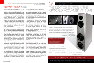73 Guide to High-Performance Loudspeakers www.theabsolutesound.com
previous page NEXT page
EQUIPMENT review - Thiel CS2.7
not modulated by the motion of the coil over the
pole. The copper shorting ring guarantees that the
voice coil’s magnetic field (again, analogous to the
signal from the amp) always reacts against a rigid
and fixed magnetic field as set up by the magnet.”
Once again, I can’t validate any given set of
technical or design claims, but Thiel has long
produced some exceptional woofers and passive
radiators, and the CS2.7 did meet its specification
of relatively flat power output down to nearly 35Hz
in the best location in my listening room when I
measured its response using a mix of pink noise,
bass warble tones, an AudioTools RTA and FFT
routine, and an iTestMic.
The bass was not only extended, it was also
very smooth with the right room location, and very
tight and detailed. As is usually the case, it also
initially sounded a bit limited until I ran it through
the usual range of bass spectaculars and test
tones. Unlike many other speakers, the fact that
the CS2.7's bass does not have some inherent
coloration or peak means that the deeper bass
really is deep, rarely produces massive power,
and does not have some form of “overhang” on
deep bass transients.
This is not the ideal speaker to try to blast
away with the opening organ tone in Thus Spake
Zarathustra, Saint-Saëns Symphony No 3, or the
kind of electronic music and rock whose main
musical virtue seems to be vibrating your house or
driving the neighbors in your apartment building
to manslaughter. You won’t get the same bass
with Kodo drums or the Telarc bass drum records
as you do with the CS3.7s or the subwoofer built
into my Vandersteen Model 5 Carbons, and you
won’t get the ultimate impact of an exaggerated
deep bass line in a vocal like the Jennifer Warnes’
recording of “Way Down Deep” (The Hunter).
But for the other 97% of music you will get
very extended bass that will take you to the real-
world limits of the bottom octaves and do so with
minimal coloration. I’d also suggest that for most
audiophiles who are not total bass freaks, this
can actually be better than speakers that do have
subwoofer-like bass.
The last 5 or 10Hz often come at a major cost
in room interactions the moment they actually
appear. This can sound dramatic for a while,
but resonance, room vibrations, etc. become a
pain in the, er, ear once you really start listening
for extended periods. (There is also enough
extraneous deep bass on some recordings to
produce low-level room-effects almost without
you realizing or expecting it.)
In short, the CS2.7 has real bass for real music
for real people in real listening rooms. It may
choose overall accuracy from the top treble
to deep bass over exaggerated output in the
deepest bass, but life is a series of tradeoffs and
this is a case where I feel Thiel has made all of the
right ones.
Compatibility and Interfaces
As for compatibility, the CS2.7 has no rear-panel
adjustments and no options for bi-amping or bi-
wiring—not that it seems to need such features.
It was not sensitive to any given speaker cable I
had, but clearly revealed the differences between
the ranges of AudioQuest and Kimber Cables
I use as references. It also produced the sound
I expect from a range of solid-state and tube
amplifiers, including my reference Pass Labs
XA160.5s and the Cary CAD 120S II, and did not
seem an unusually demanding load.
go to: Contents | Features | Bookshelf, Stand-Mount and Desktop | Floorstanding
| Editors' Choice Awards
 