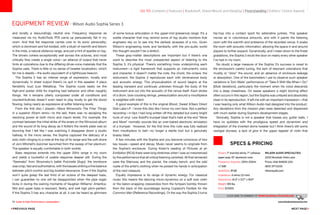 79 Guide to High-Performance Loudspeakers www.theabsolutesound.com
previous page NEXT page
EQUIPMENT review - Wilson Audio Sophia Series 3
and tonally a resoundingly neutral one. Frequency response as
measured via my AudioTools RTA came up persuasively flat in my
room. And that flat response carries over to its sonic personality,
which is dominant and full-bodied, with a blush of warmth and bloom
in the mids, a natural sibilance range, and just a hint of sparkle on top.
The drivers cohere exceptionally well across the octaves, and most
critically they create a single voice—an alliance of output that never
hints at colorations due to the differing driver-cone materials that the
Sophia uses. There is little or no sense of tweeter localization, which
for me is deadly—the audio equivalent of a lighthouse beacon.
The Sophia 3 has an intense range of expression, tonally and
dynamically. In sheer output there’s no quit in this speaker. It plays
fiendishly loud (cue Metallica). The Sophia could easily be the
high-end poster child for inspiring bad behavior and other naughty
things. Yet it remains utterly composed under all conditions and
counterintuitively doesn’t even need to play loudly to get the blood
flowing, being nearly as expressive at softer listening levels.
From the first disc I played—Steve Winwood’s The Finer Things
in a superior 45rpm remix—to the last, there was no escaping the
resolving power at both micro and macro levels. For example, the
contrast between the initial strike of the snare on the Winwood album
and the sound of its long decay as it flutters the reverb plate was so
stunning that I felt like I was watching it disappear down a studio
hallway. In the micro sense, the Sophia captured the delicacy of a
solo violin clinging to a note at the top of its range and the soft drone
of Joni Mitchell’s dulcimer launched from the sweep of her plectrum.
The speaker is equally comfortable in both worlds.
Bass response extends into the upper 20Hz range in my room
and yields a bucketful of usable response deeper still. During the
“Serenata” from Stravinsky’s ballet Pulcinella [Argo], the trombone
was crisp, fast and authoritative, with the basses striking a fine balance
between pitch-control and big-bodied resonance. Even if the Sophia
won’t quite grasp the last third of an octave of the deepest bass,
I can guarantee no one will be disappointed when the pipe organ
kicks in during the waning moments of Vaughan Williams’ Antartica.
Mid and upper bass is resonant, fleshy, and well nigh pitch-perfect.
If the Sophia 3 has any character at all, it can be heard as glimmers
of some bonus articulation in the upper-mid (presence) range. It’s a
subtle character that may remind some of top studio monitors that
engineers rely on to see into the darkest recesses of a mix. Given
Wilson’s engineering roots and familiarity with the pro-audio world
this thought wouldn’t be a stretch.
These gray-matter descriptions are important but if there’s one
word to describe the most unexpected aspect of listening to the
Sophia 3, it’s physical. There’s something more underpinning each
instrument—a rigid framework that supports an instrument’s voice
and character. It doesn’t matter the note, the chord, the octave, the
instrument; the Sophia 3 reproduces each with dimensional body
and acoustic energy. This physicalization of sound begins at the
leading transient and continues unbroken through the body of the
instrument and out into the acoustic of the venue itself. Each stroke
of a drum, bow coursing strings, pressurization around a mouthpiece­
is weighted with intent.
A good example of this is the original Blood, Sweat Tears Direct
Disk Labs LP. I know this disc like I know my own face. Not a perfect
recording—in fact I had long written off this detailed but overly bright
hunk of vinyl. Lew Soloff’s trumpet blast that’s held at the end “More
and More” normally sounds like an over-baked electronic emulation
of a trumpet. However, for the first time this note was fully realized
from mouthpiece to bell­—no longer a sterile toot but a genuinely
brassy blast.
A few minutes with the Sophia and you become conscious of two
key issues—speed and decay. Music never seems to originate from
the Sophia’s enclosure. During Kissin’s reading of Pictures at an
Exhibition [RCA] there were long stretches when I was so mesmerized
by the performance that all critical listening vanished­. All that remained
were the Steinway and the pianist, the creaky bench, and the odd
rustle of the artist’s clothing when he poised his hands in anticipation
of the next measure.
Equally impressive is its range of dynamic energy. For classical
music this means the dancing micro-dynamics on a soft solo violin
or the baton-snapping crescendos from the tympani bombs thrown
from the back of the soundstage during Copland’s Fanfare for the
Common Man [Reference Recordings]. Or the way the Sophia 3 turns
hip-hop into a contact sport for adrenaline junkies. This speaker
moves air in voluminous amounts, and with it paints the listening
room with the warmth and ambience of the recorded venue. It soaks
the room with acoustic information, allowing the space in and around
players to further expand. Dynamically, and I mean down to the finest
gradations, the Sophia 3 shuts the door on nearly every other speaker
I’ve had in my room.
No doubt a large measure of the Sophia 3’s success is owed to
the enclosure’s careful tuning, the lack of resonant colorations that
muddy or “slow” the sound, and an absence of enclosure leakage
or absorption. One of the barometers I use to observe such speaker
variations is Tom Waits’ performance of “Take It With Me When I Go”
[Mule Variations], particularly the moment when his voice descends
into a deep chestiness. On lesser speakers a slight blurring effect
often occurs in this region, but the Sophia was unfazed and absolutely
clean in its reproduction. It left me with an important impression—that
I was hearing only what Wilson Audio had designed into the product.
Any deviations from the mission plan were detected and dispensed
with much earlier during Sophia’s development stages.
Sonically, Sophia is not a speaker that tosses any gutter balls. I
have no quibbles with the prodigious speed and dynamism and
integration of the inverted dome tweeter but I think there’s still some
vestigial dryness, a lack of give in the upper register of violin that
go to: Contents | Features | Bookshelf, Stand-Mount and Desktop | Floorstanding | Editors' Choice Awards
Drivers: 1 inverted dome, 7 cellulose
paper pulp, 10 aluminum cone
Frequency response: 20Hz–22kHz
+/-3dB
Sensitivity: 87dB
Impedance: 4 ohms (3.1 min)
Dimensions: 41.3 x 13.7 x 18.9
Weight: 165 lbs.
Price: $17,900
Wilson Audio Specialties
2233 Mountain Vista Lane
Provo, Utah 84606 USA
(801) 377-2233
wilsonaudio.com
CLICK HERE TO COMMENT at www.theabsolutesound.com
SPECS  PRICING
 